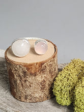 Load image into Gallery viewer, 2 Stone Ring (White Jade/ Rose Quartz)