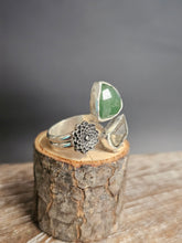 Load image into Gallery viewer, Mae Flowers Aventurine, Pyrite Ring