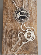 Load image into Gallery viewer, White Buffalo  Bolo Tie with Sterling Silver chain
