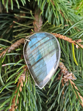 Load image into Gallery viewer, Labradorite faceted Bolo Tie