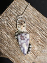 Load image into Gallery viewer, Owl Luna Agate Necklace