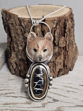 Load image into Gallery viewer, Bearing around Septarian Necklace