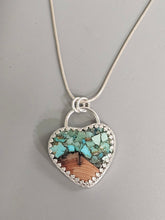 Load image into Gallery viewer, Douglas Fir & Turquoise Heart Necklace
