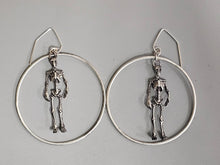 Load image into Gallery viewer, Skeleton Hoop Earrings