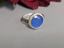 Load image into Gallery viewer, Chalcedony Faceted Stone Ring