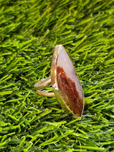 Load image into Gallery viewer, Moss Agate Stone Ring