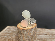 Load image into Gallery viewer, Mae Flowers Moonstone, Rose Quartz Ring