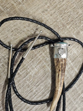 Load image into Gallery viewer, Elk Antler Turquoise Bolo Tie