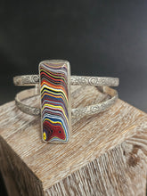 Load image into Gallery viewer, Fordite Double Band Bracelet