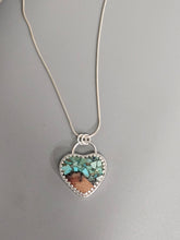 Load image into Gallery viewer, Douglas Fir & Turquoise Heart Necklace