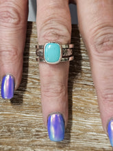 Load image into Gallery viewer, Sleeping Beauty Turquoise Stacker Ring