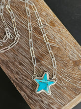 Load image into Gallery viewer, Kingman Turquoise Star Necklace