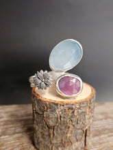 Load image into Gallery viewer, Mae Flowers Chalcedony, Pink Sapphire Ring