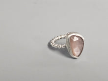 Load image into Gallery viewer, Peach Moonstone Faceted Stone Ring