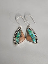 Load image into Gallery viewer, Douglas Fir & Turquoise Earrings
