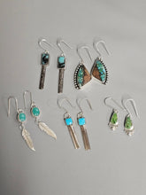 Load image into Gallery viewer, Morenci Turquoise Bar Earrings