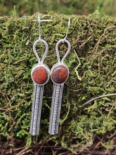 Load image into Gallery viewer, Red Jasper Stone Earrings