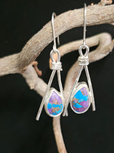 Load image into Gallery viewer, Mohave Turquoise & Copper Tepee earrings