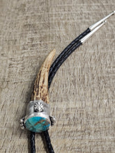 Load image into Gallery viewer, Elk Antler Turquoise Bolo Tie