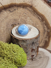 Load image into Gallery viewer, Blue Opal Circle Ring