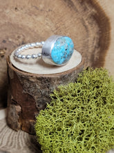 Load image into Gallery viewer, Vintage Turquoise Oval Ring