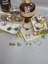 Load image into Gallery viewer, Assorted necklace charms with silver-tone boot pendants and small wild horse stones