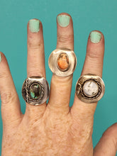 Load image into Gallery viewer, Blue Opal Cowboy Hat Ring