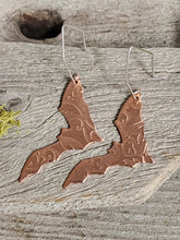 Load image into Gallery viewer, Copper Bat Earrings
