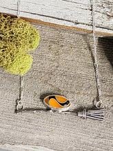 Load image into Gallery viewer, Yellow &amp; Black Broom Necklace
