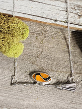 Load image into Gallery viewer, Yellow &amp; Black Broom Necklace
