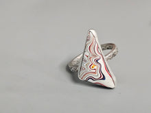 Load image into Gallery viewer, Fordite Triangle Ring
