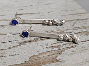 Sapphire Stone Earrings