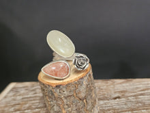 Load image into Gallery viewer, Mae Flowers Moonstone, Sunstone Ring

