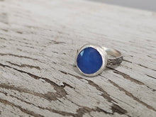 Load image into Gallery viewer, Chalcedony Faceted Stone Ring
