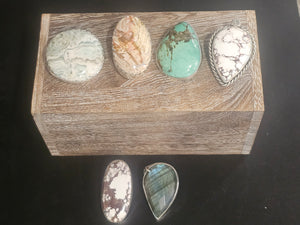 Moss Agate Bolo Tie
