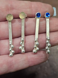 Sapphire Stone Earrings