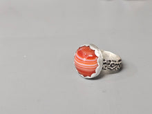 Load image into Gallery viewer, Banded Orange Agate Ring
