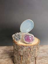 Load image into Gallery viewer, Mae Flowers Chalcedony, Pink Sapphire Ring
