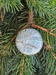 Moss Agate Bolo Tie