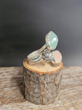 Load image into Gallery viewer, Mae Flowers Chalcedony, Rose Quartz Ring
