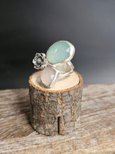 Load image into Gallery viewer, Mae Flowers Chalcedony, Rose Quartz Ring
