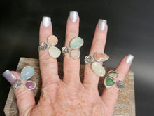 Load image into Gallery viewer, Mae Flowers Chalcedony, Pink Sapphire Ring
