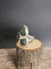 Load image into Gallery viewer, Mae Flowers Aventurine, Pyrite Ring
