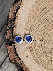 Sapphire Stone Earrings Studs