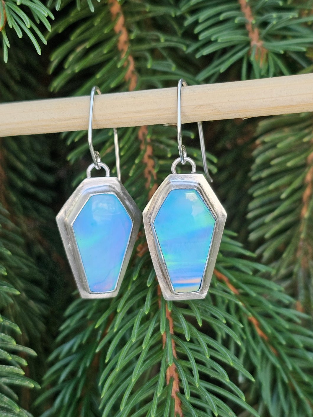 Aurora Opal Casket Earrings