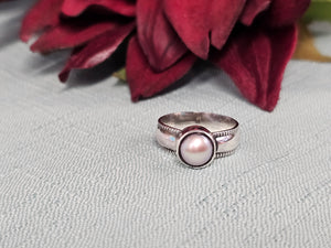 Pearl Sterling Silver Ring