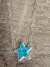 Load image into Gallery viewer, Kingman Turquoise Star Necklace
