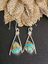 Load image into Gallery viewer, Turquoise &amp; Copper Tepee Earrings
