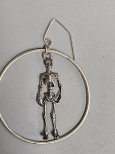 Skeleton Hoop Earrings