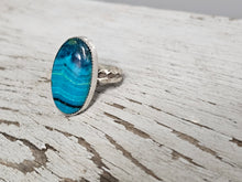 Load image into Gallery viewer, Chrysocolla Azurite Ring
